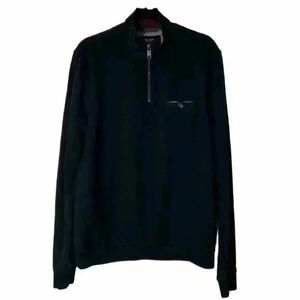 TED BAKER MENS LEEVIT FUNNEL NECK JUMPER IN NAVY BLUE Mens 5